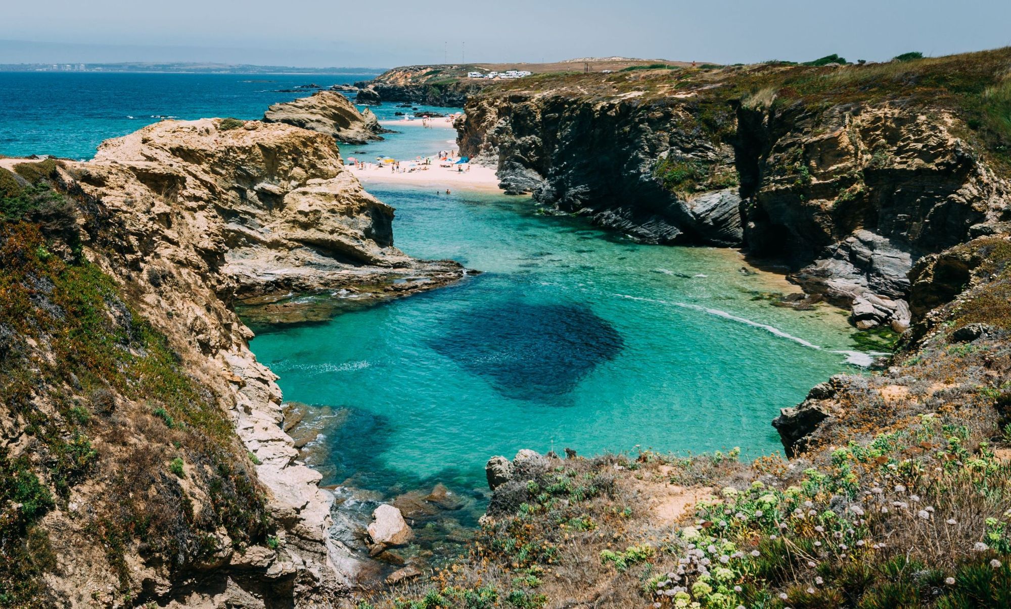 A beach on the beautiful Alentejo coast of Portugal.