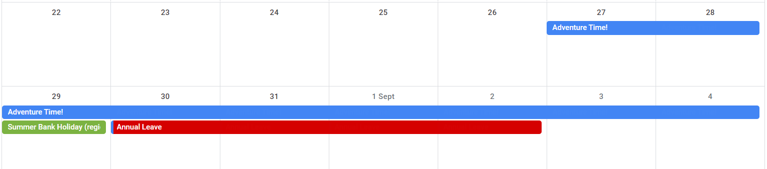 Annual Leave Hack 2022 August