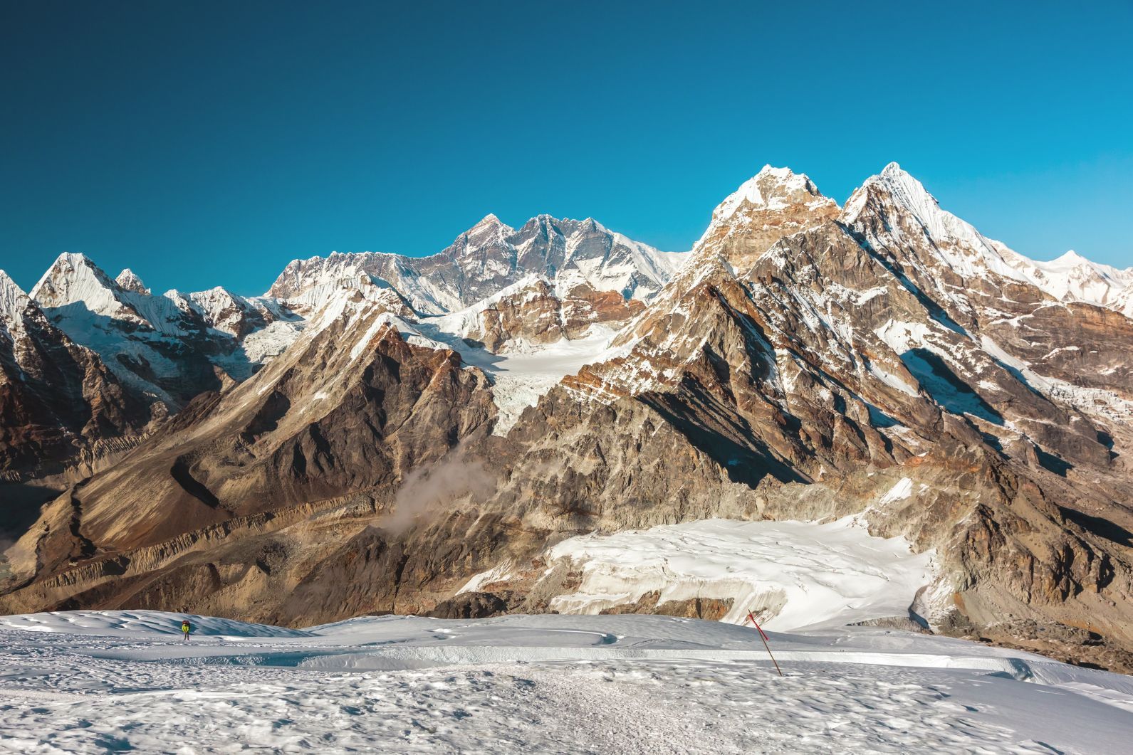 A view of the Central Himalaya Peaks Glacier.