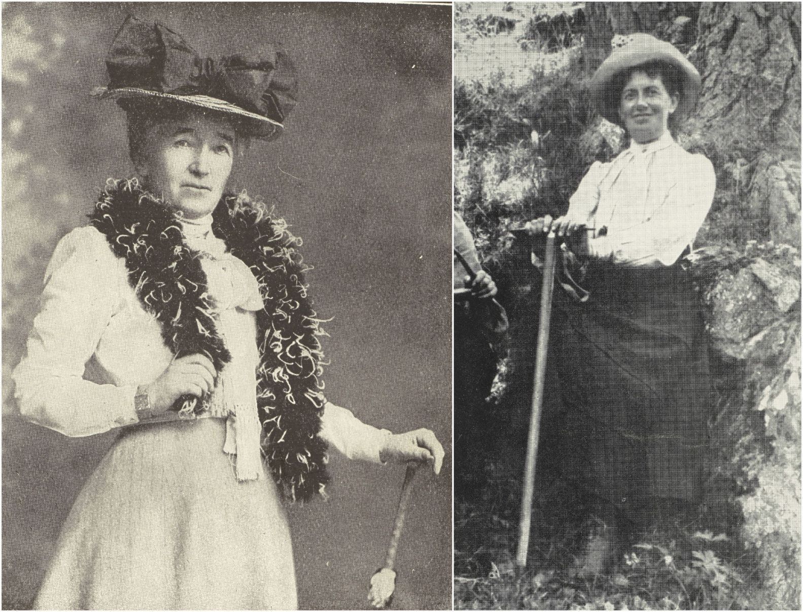 Jane Duncan, who travelled in India and Nepal (left) and Jane Inglis Clark, co-founder of the LSCC (right). Photo: National Library of Scotland