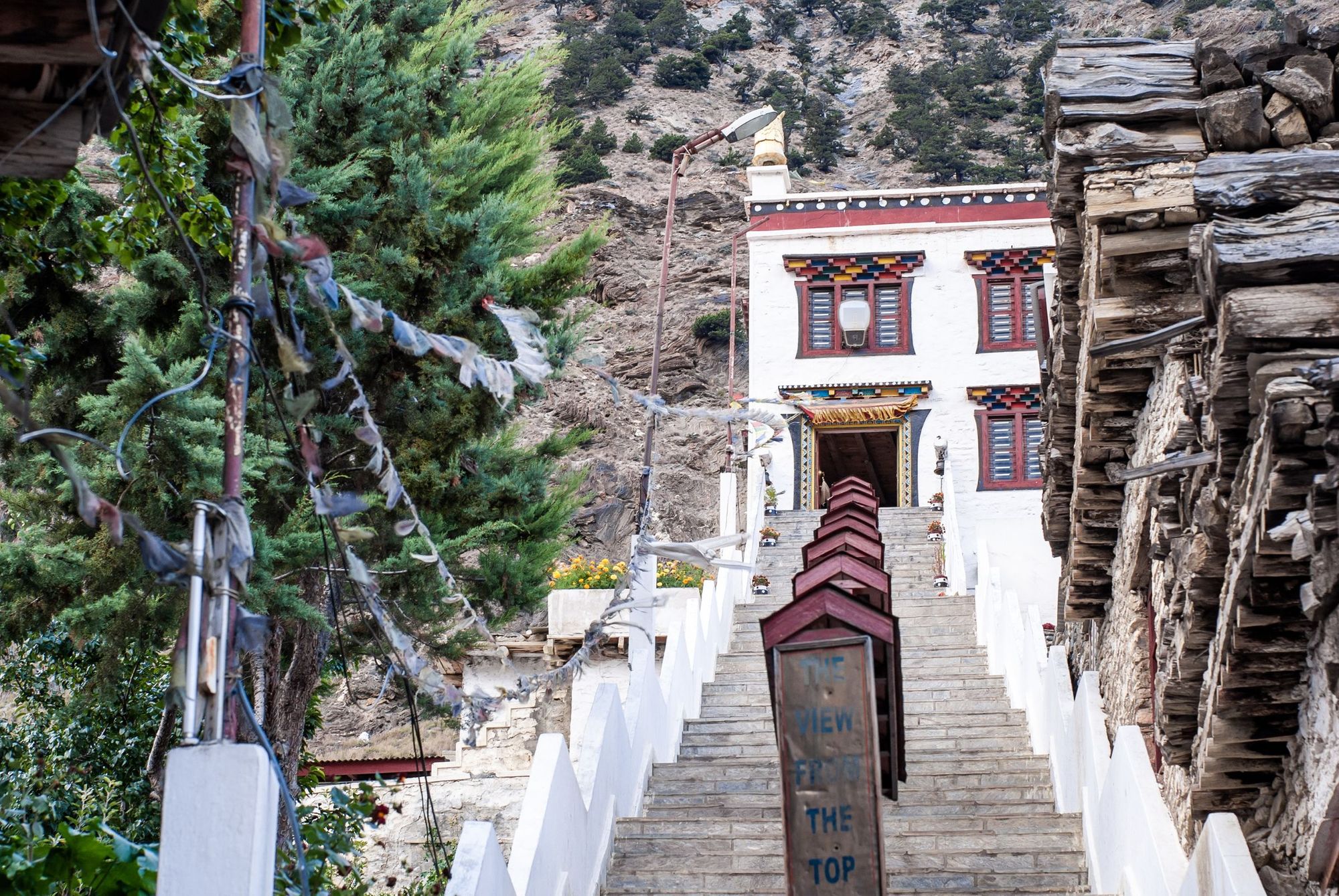 A temple in Nepal's Mustang district.