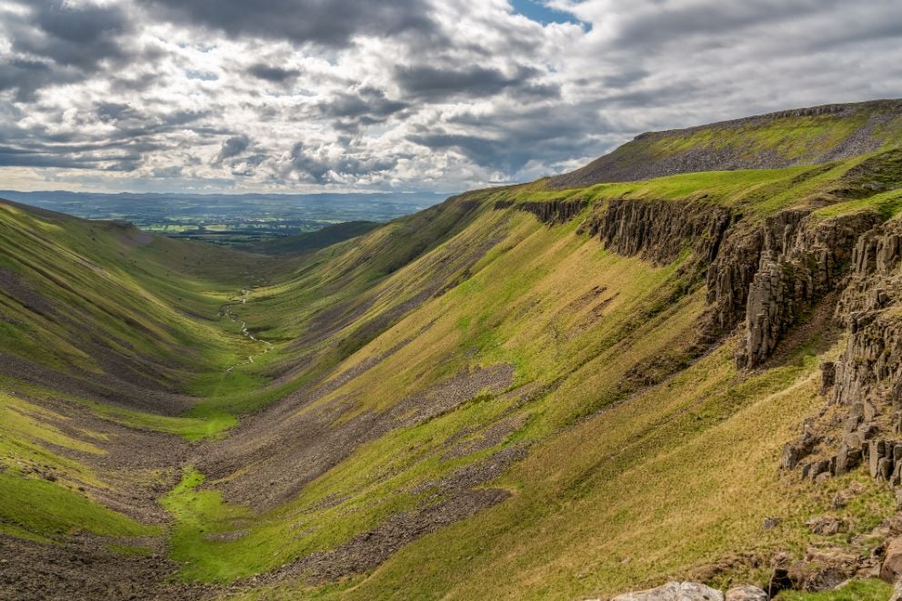 High Cup Nick in the North Pennines AONB. Photo: Getty