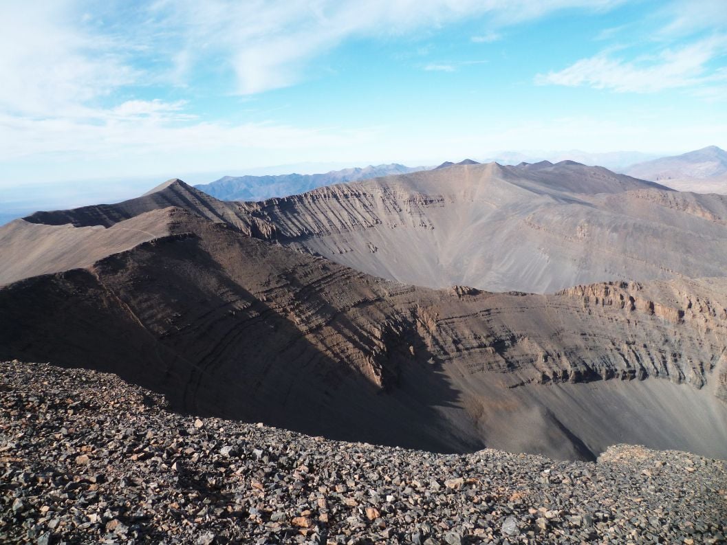 The dramatic M'Goun Ridge, in Morocco.