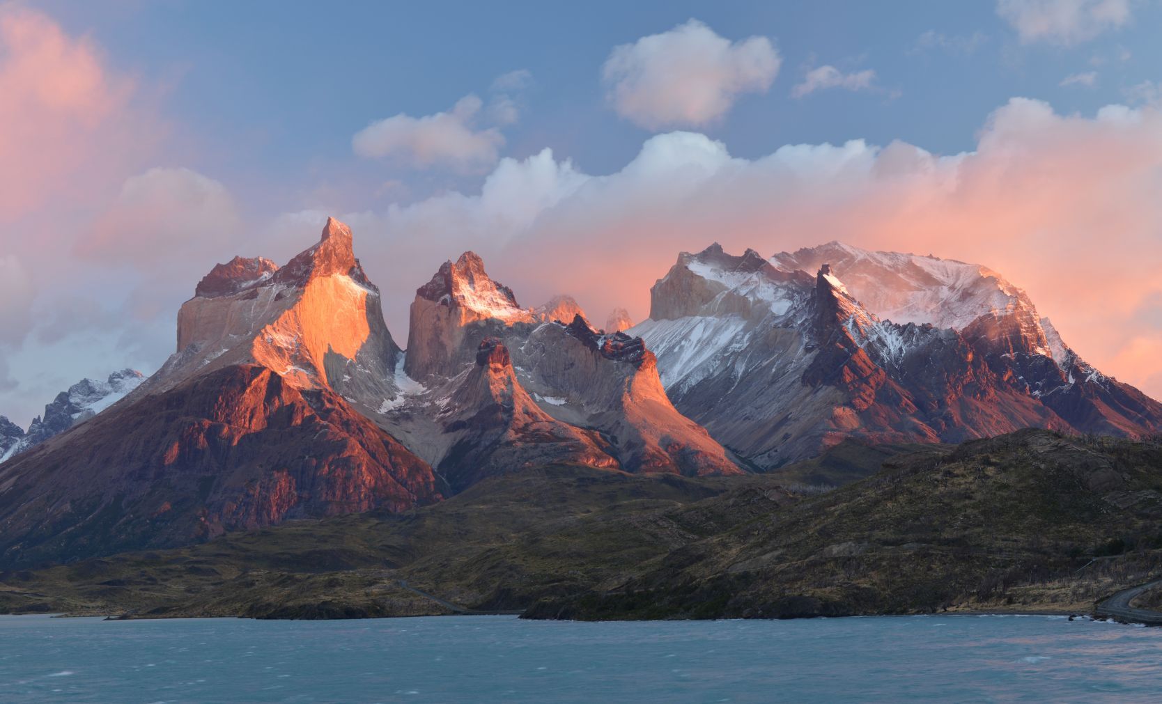 A view of the W Trek, one of the most famous treks in Patagonia and Torres del Paine national park
