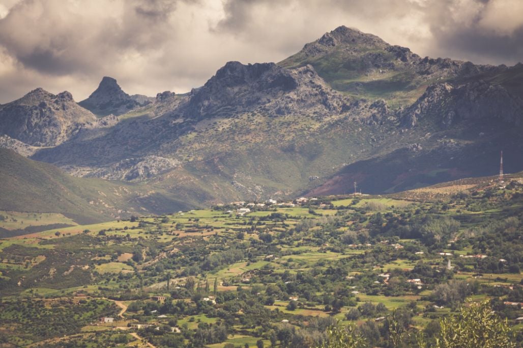 the Rif Mountains of Morocco.