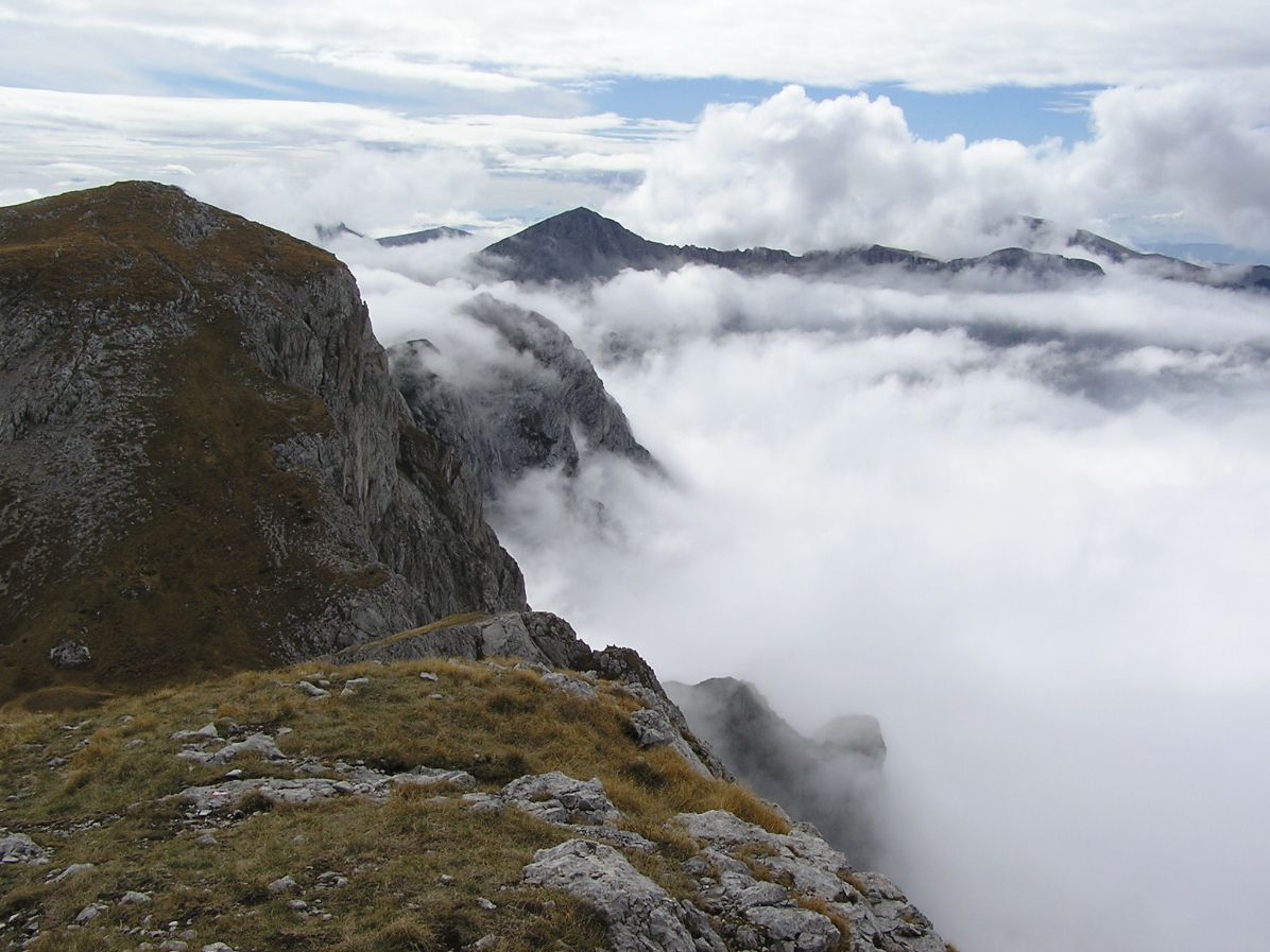 Maglić mountain peaks in Bosnia and Herzegovina