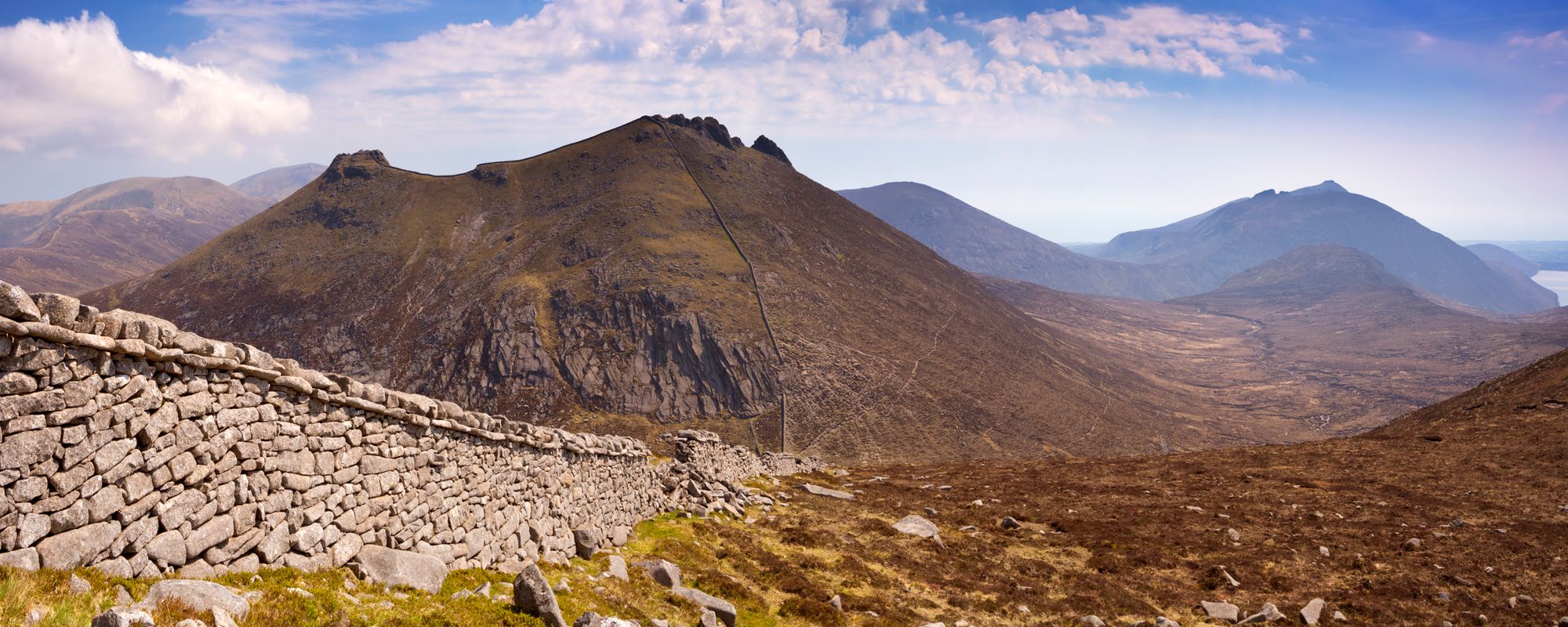 The famous Mourne Wall of the Mourne Mountains in Northern Ireland. Photo: Getty