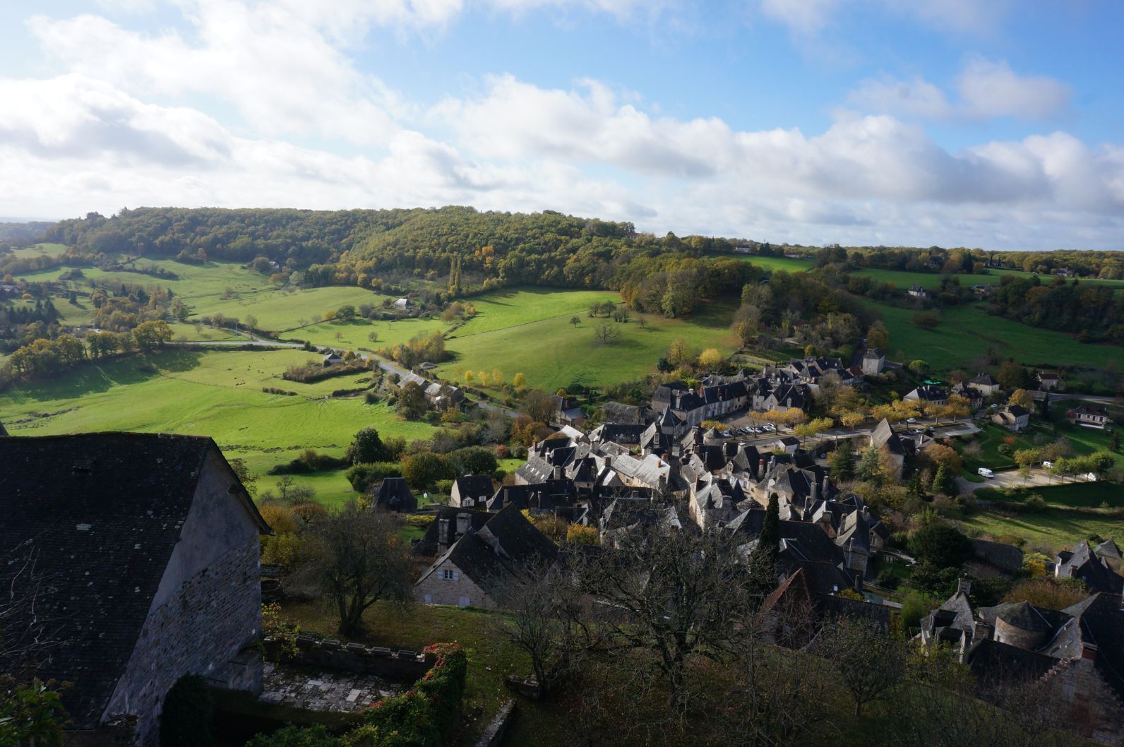 The small village of Turenne in Corrèze, in central France