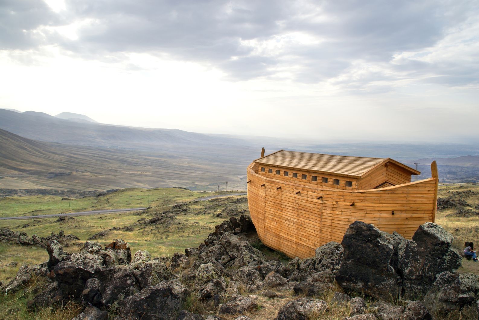 A model of Noah's Ark which was placed on Mount Ararat