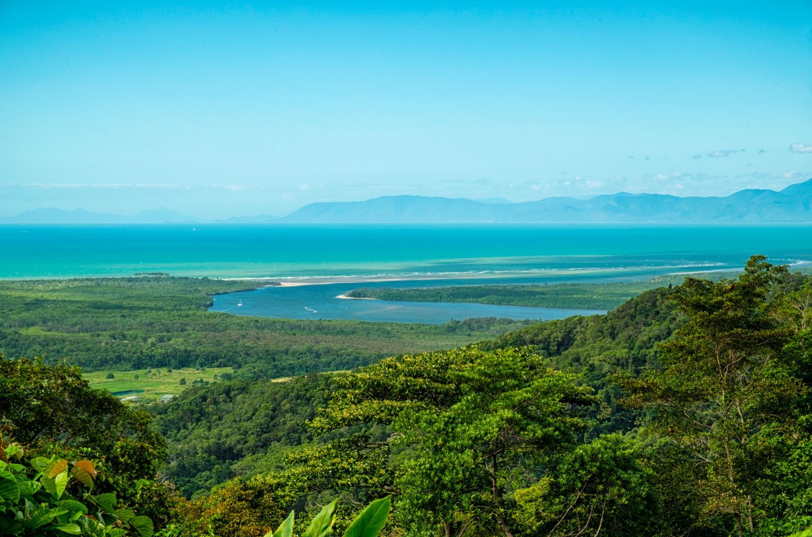 Looking out over the Daintree River and Daintree rainforest in North Queensland, Australia. Photo: Getty