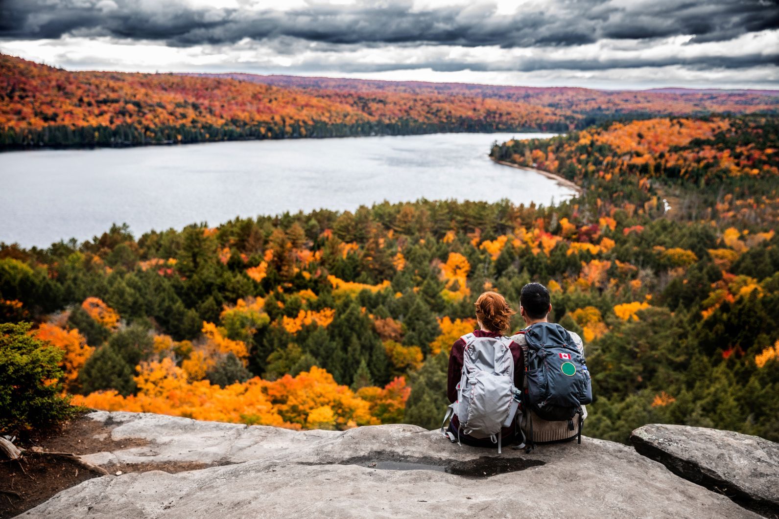 Fall, or Autumn, colours in Algonquin Park, Ontario