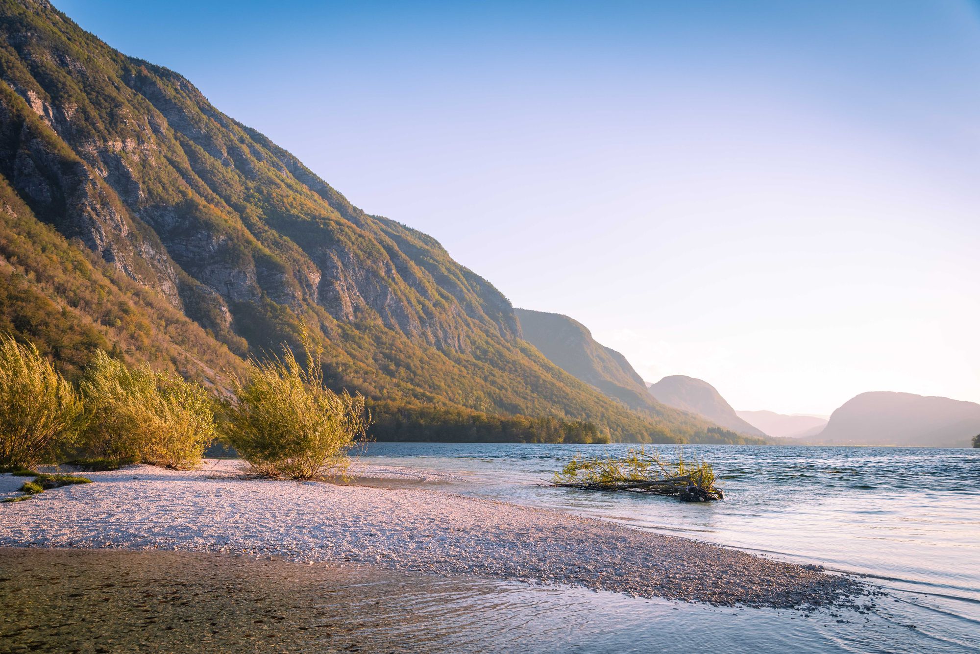 The banks of Lake Bohinj, the largest permanent lake in Slovenia. Photo: Jonathan Kemeys