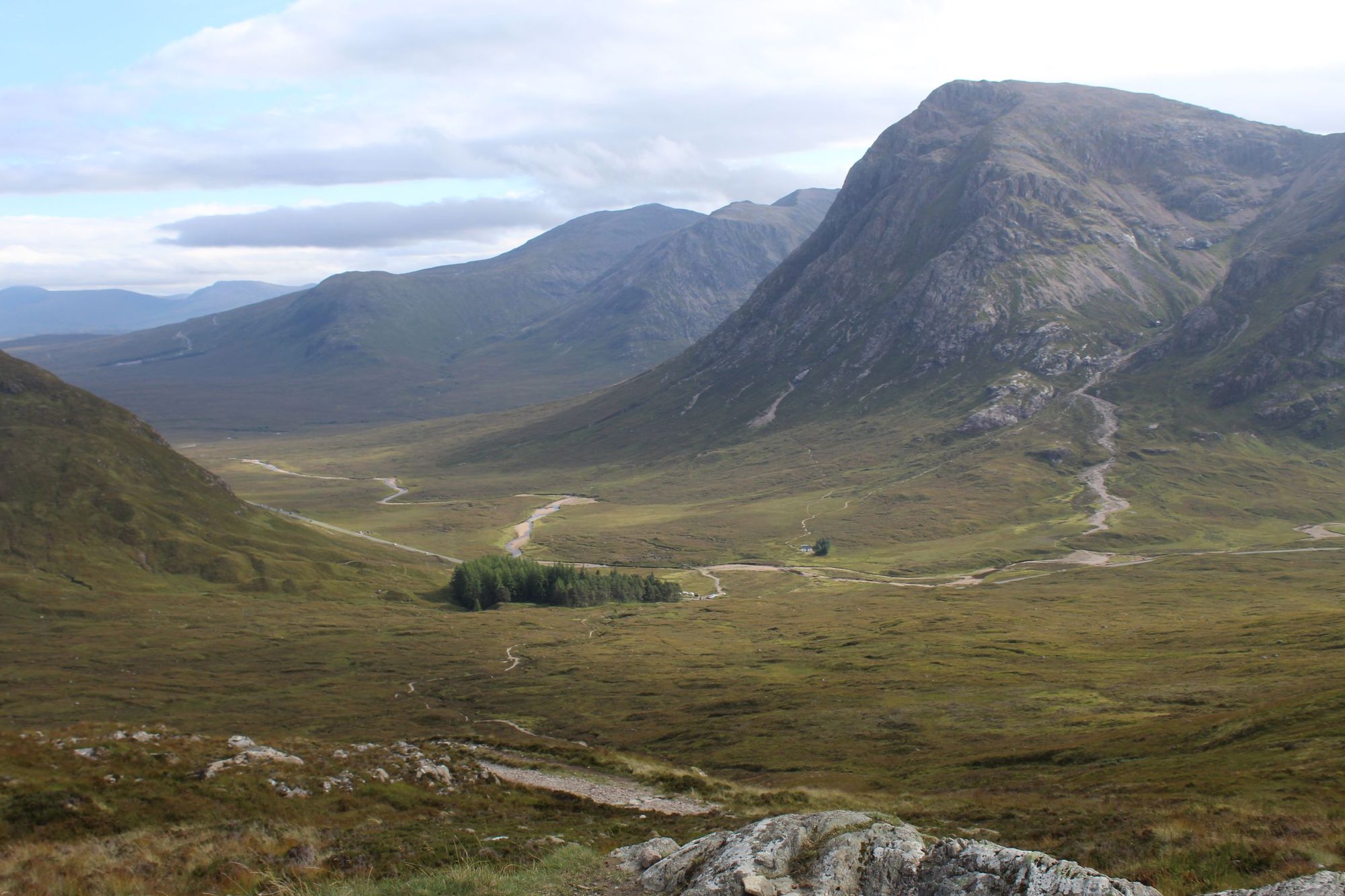 The view from the top of the Devil's Staircase, looking back out over Glencoe