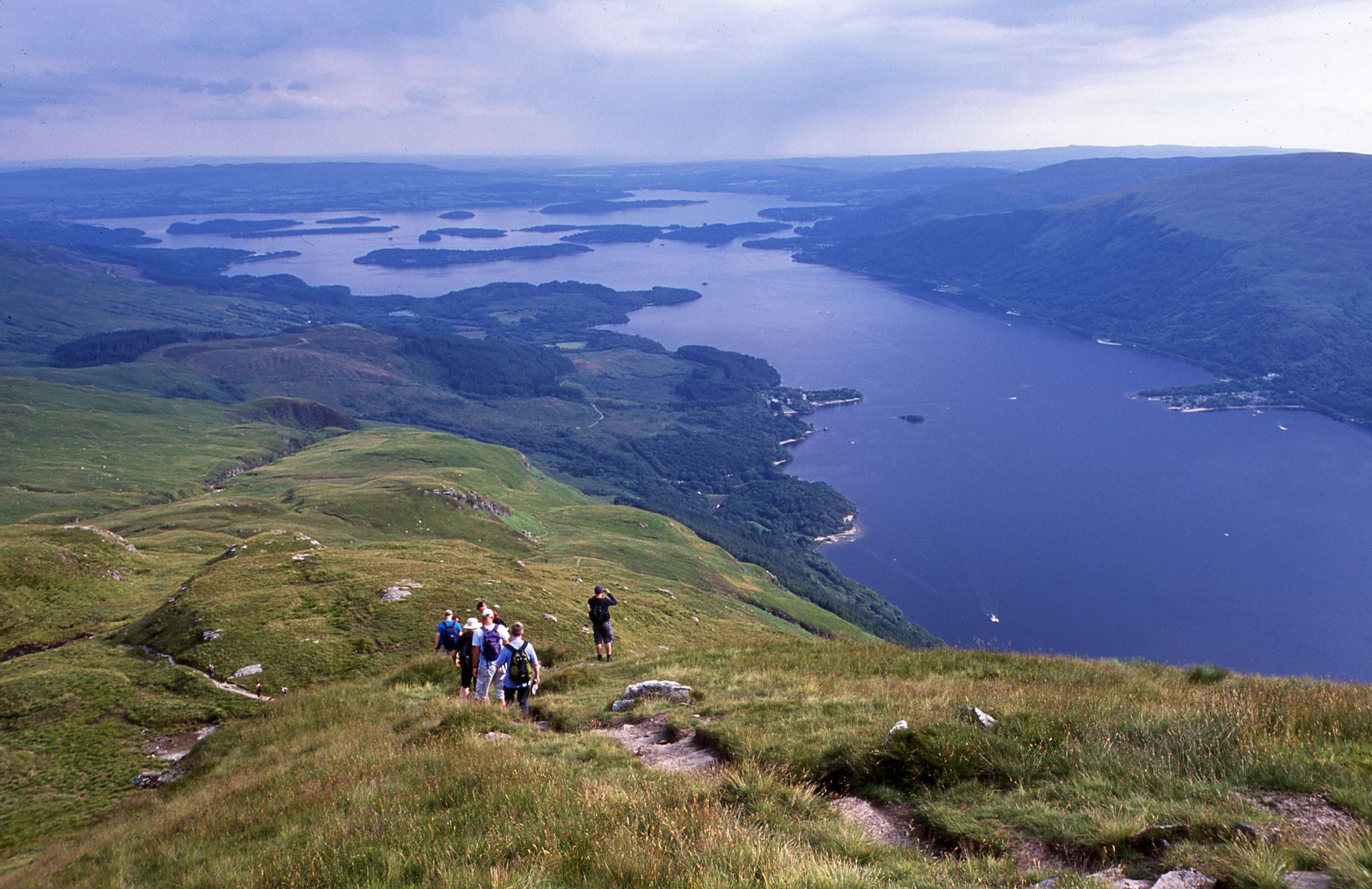 Descending the Ptamigan Ridge of Ben Lomond, the most southerly of Scotland's Munros. Photo: Andrew Dempster