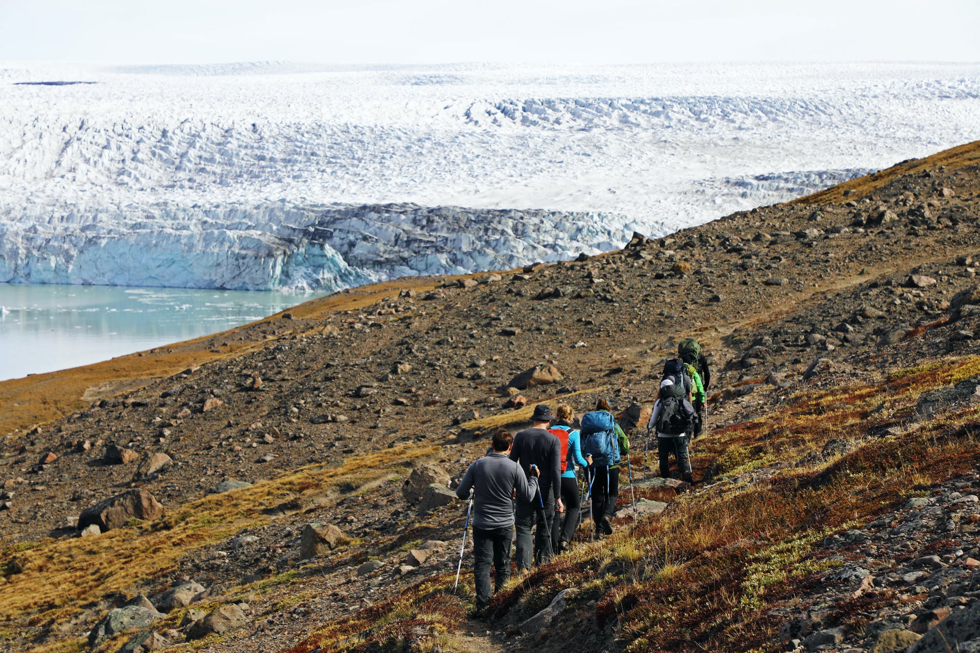 Nearing the end of our Greenland Wilderness Expedition to the Greenland Ice Sheet.