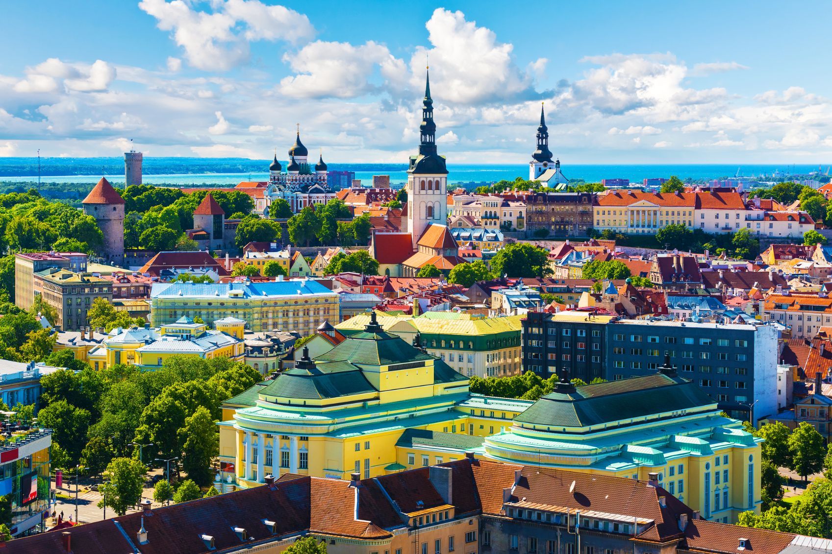 Tallinn, the capital of Estonia.