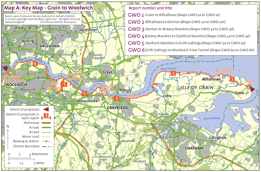 england coast path woolwich to grain