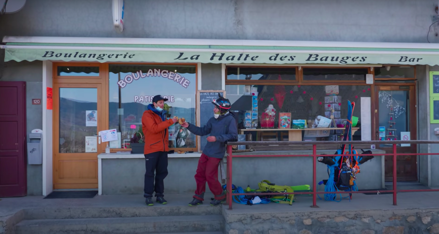 Long days on the skateboard and skis are made better by a trip to the local boulangerie.