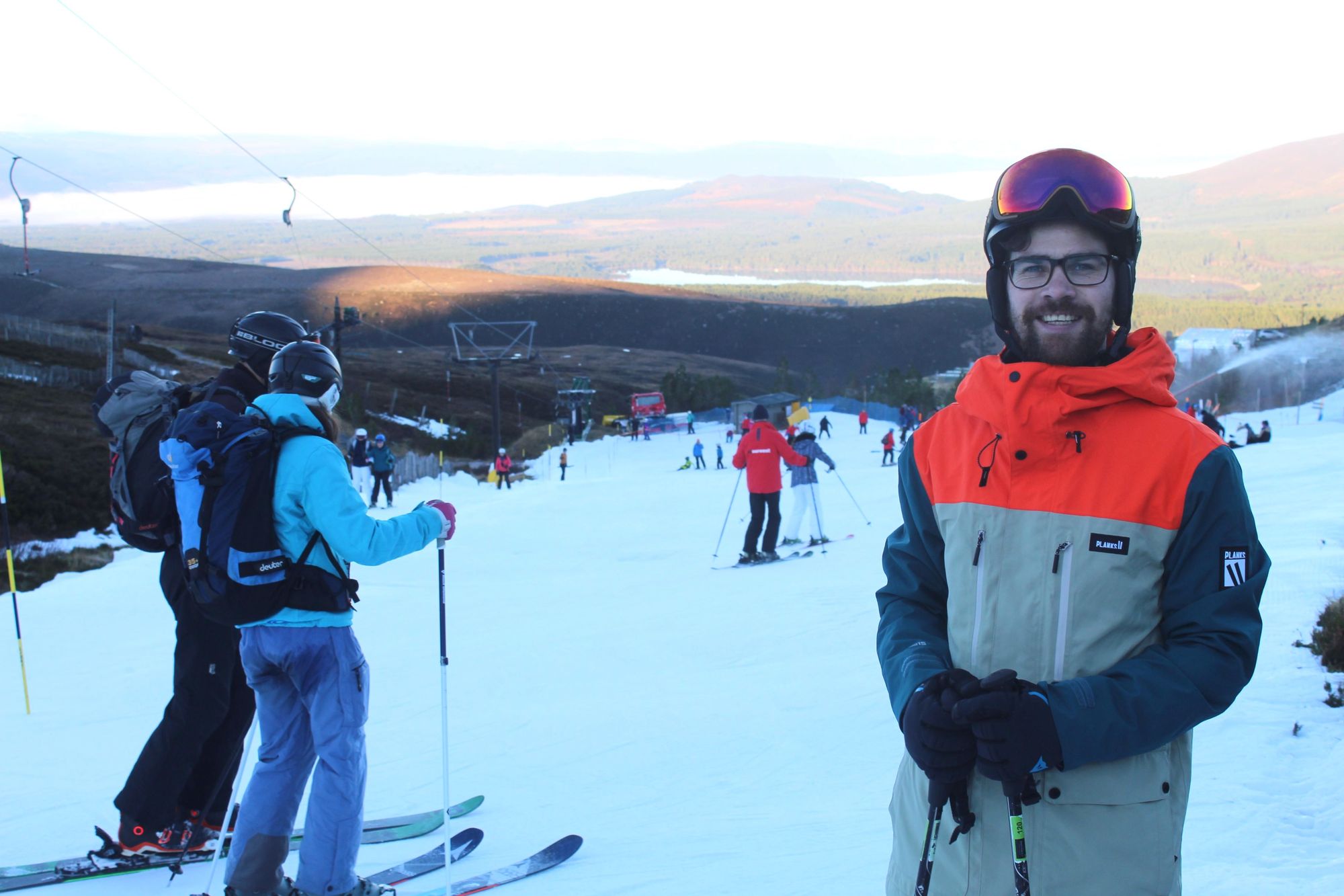 The author, Stuart, on an early season trip to Cairngorm Mountain, before the bulk of the snow had arrived. Photo: Euan Baxter