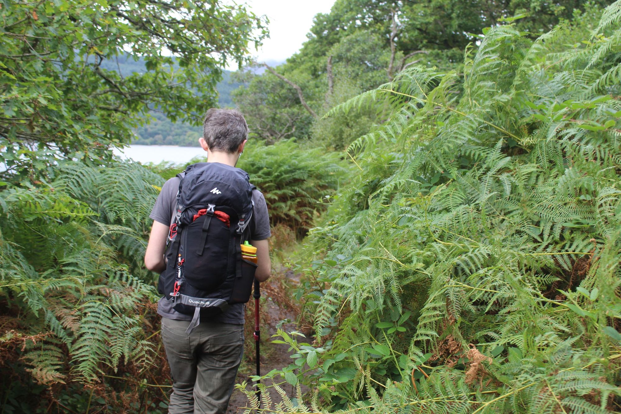 A hiker along the West Highland Way