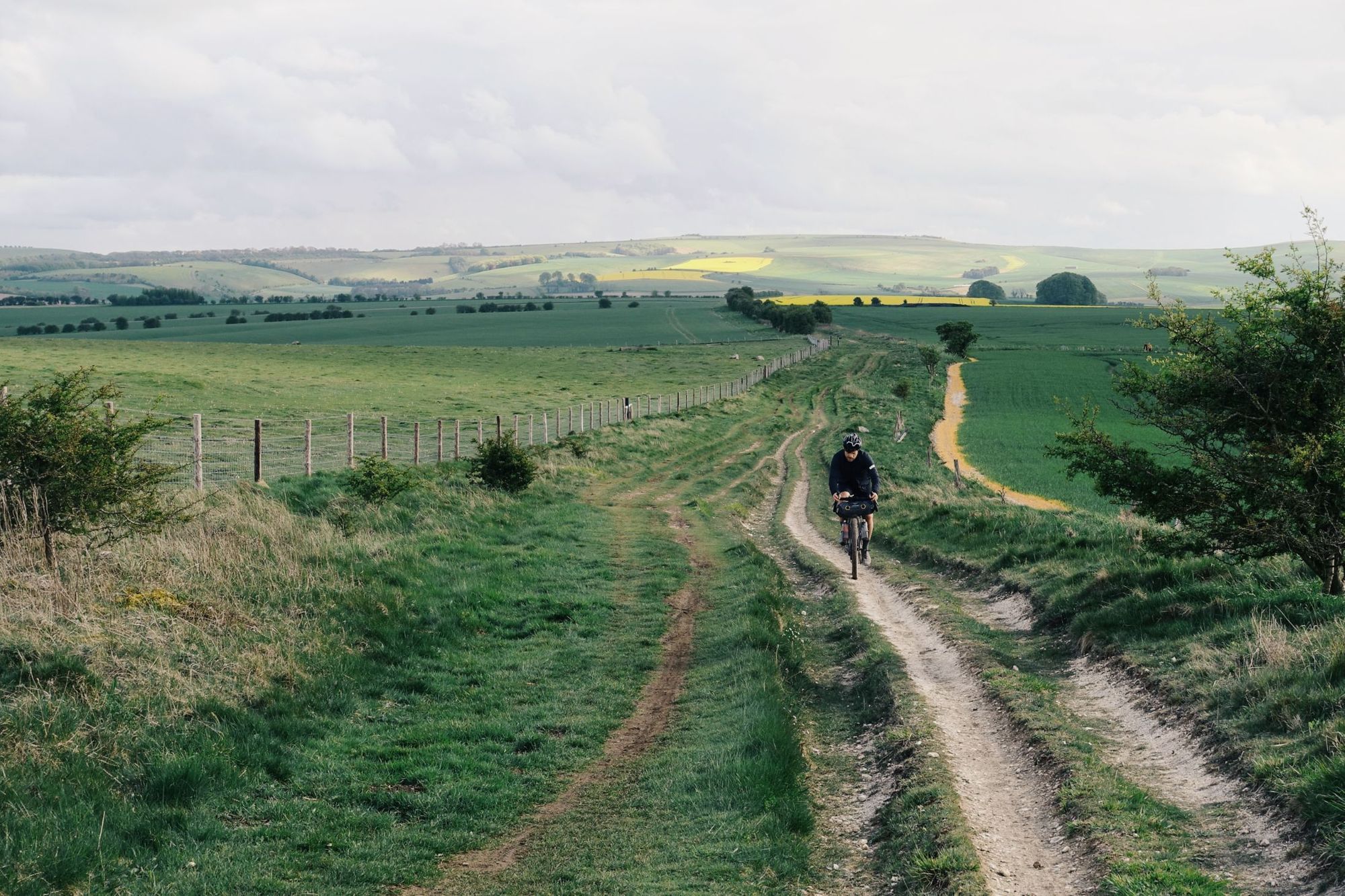 A classic scene on the Old Chalk Way, while riding on the Wessex Ridgeway on the route. Photo: Ben Wormald / Old Chalk Way