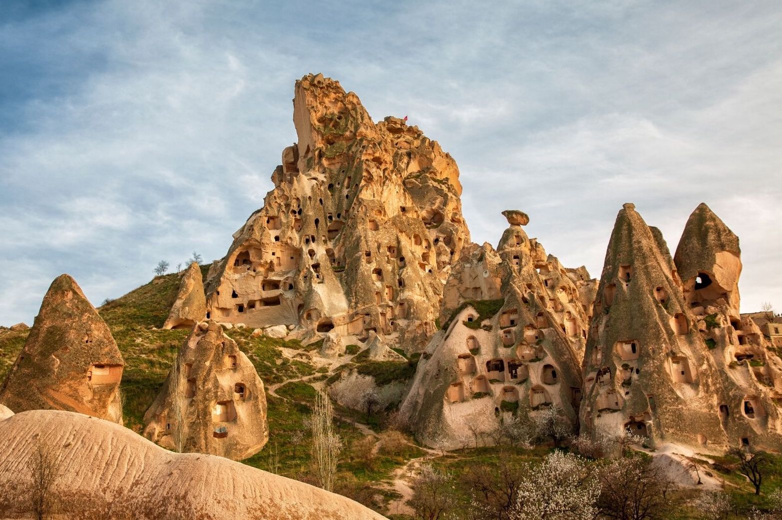 Cappadocia's "fairytale chimney" rock formations in Turkey.