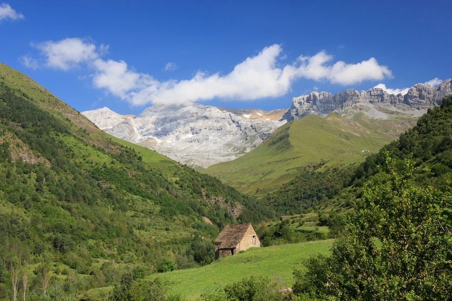 Mountain refuge in the Pyrenees