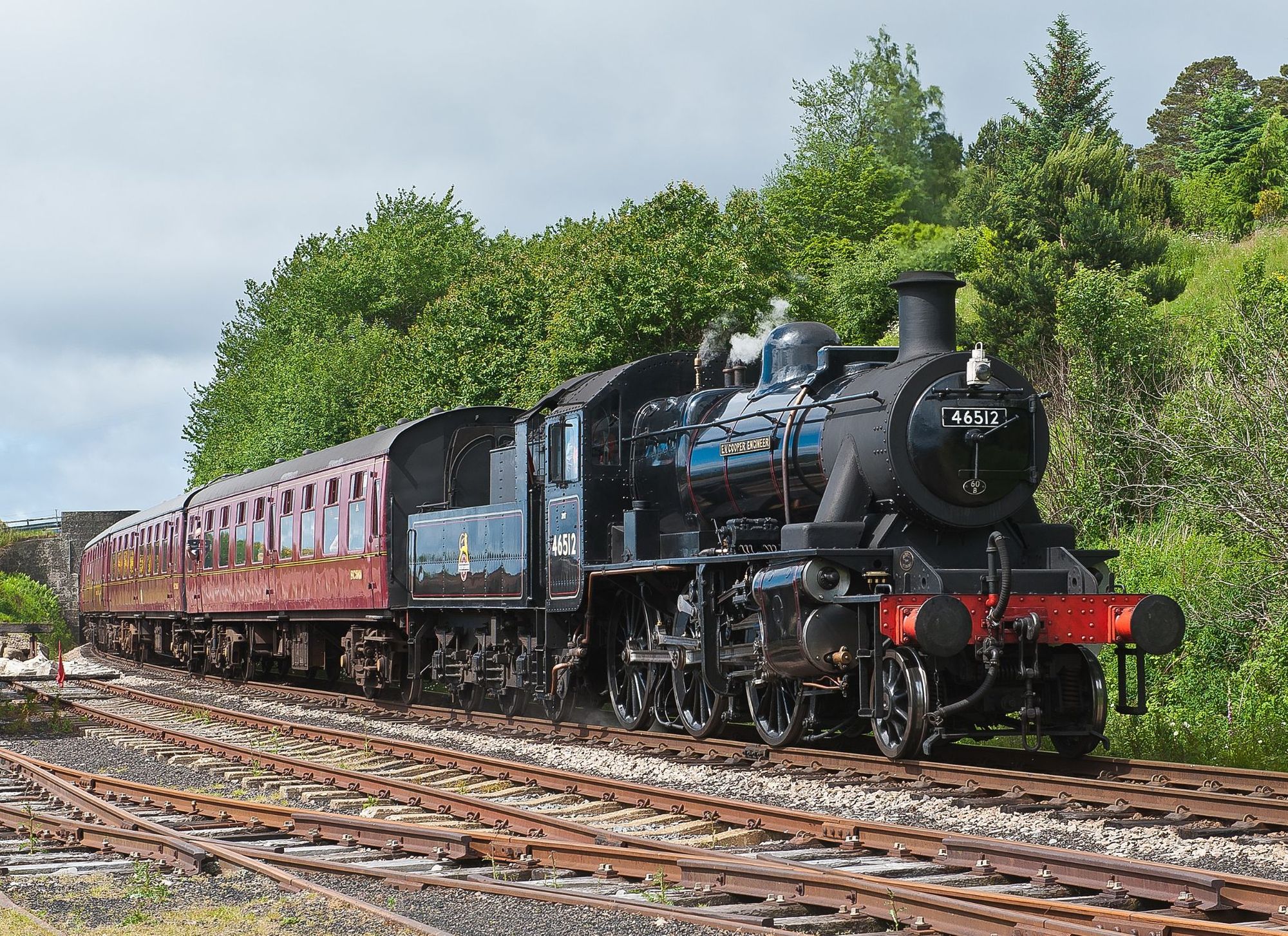 The Strathspey Railway is a short route from Aviemore with big Cairngorm views. Photo: Wiki Commons