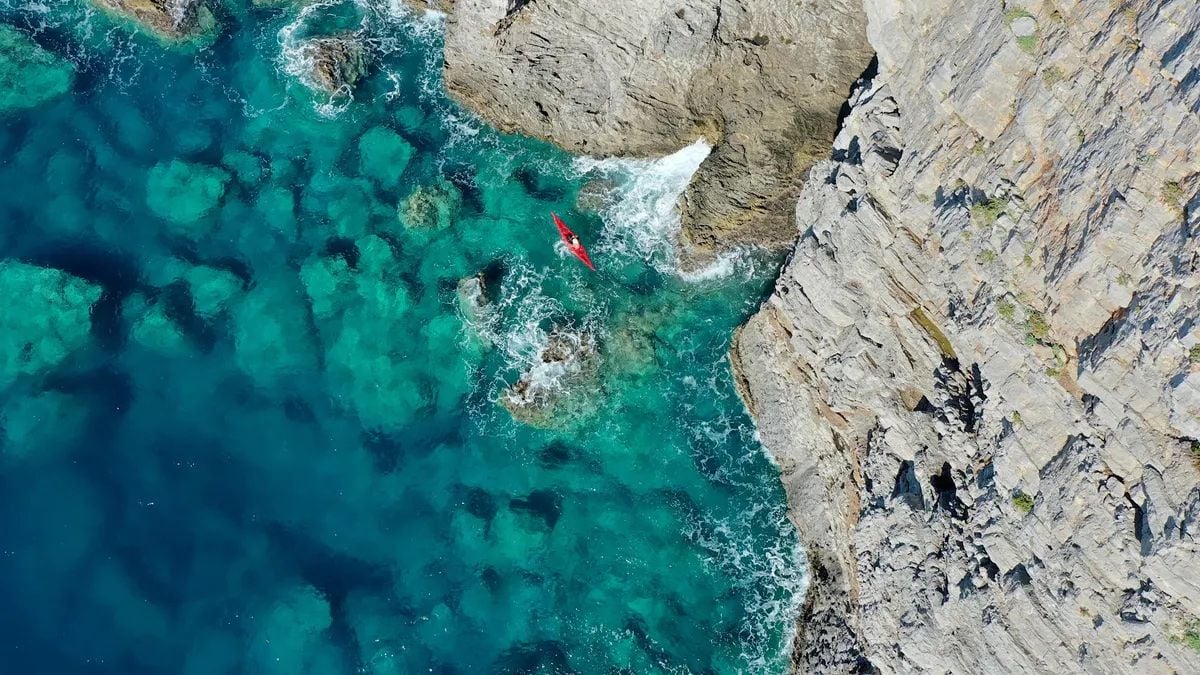 Kayaking near Crete's Falasarna Beach