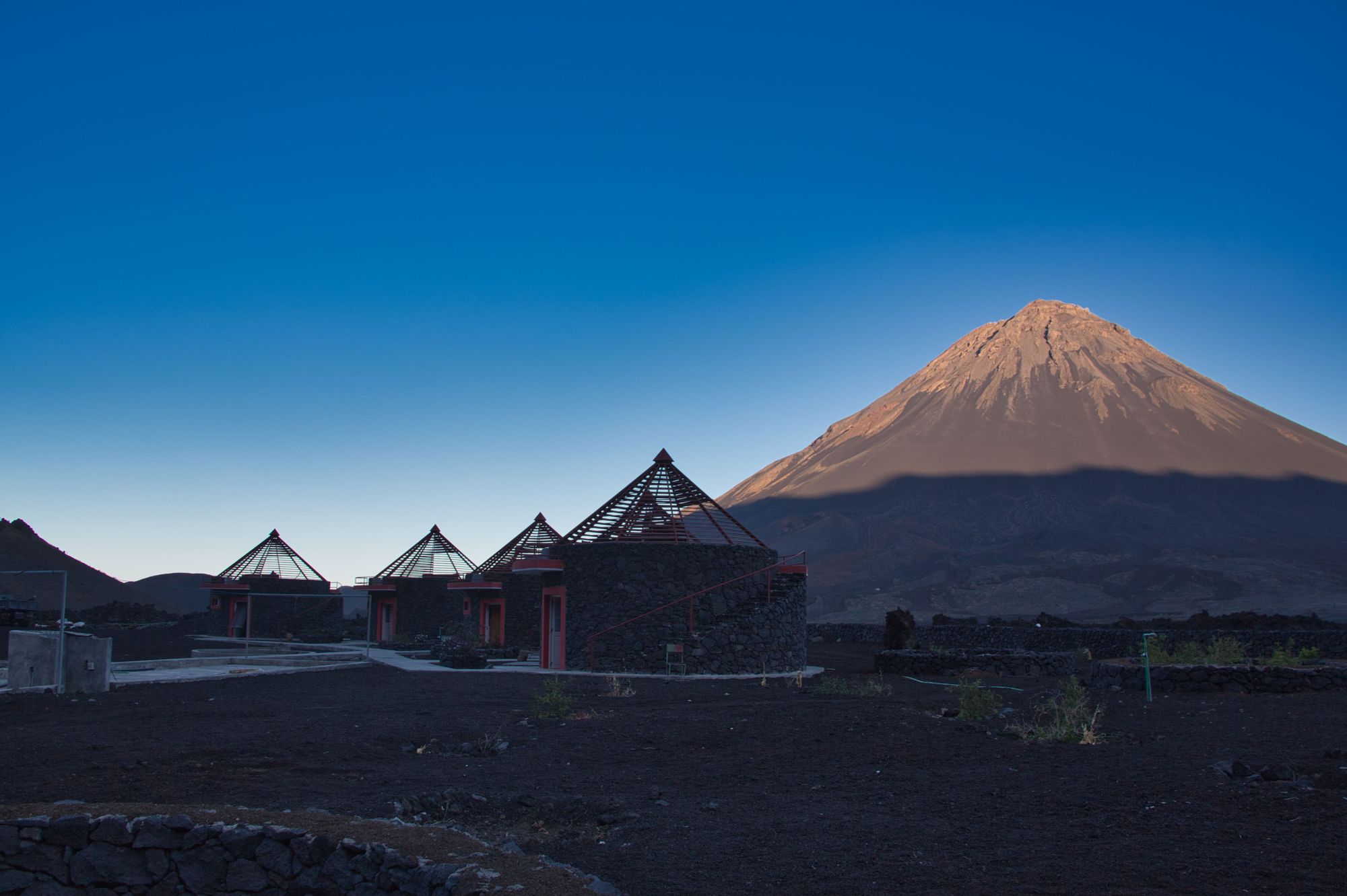 Views of the Pico do Fogo volcano in Cape Verde