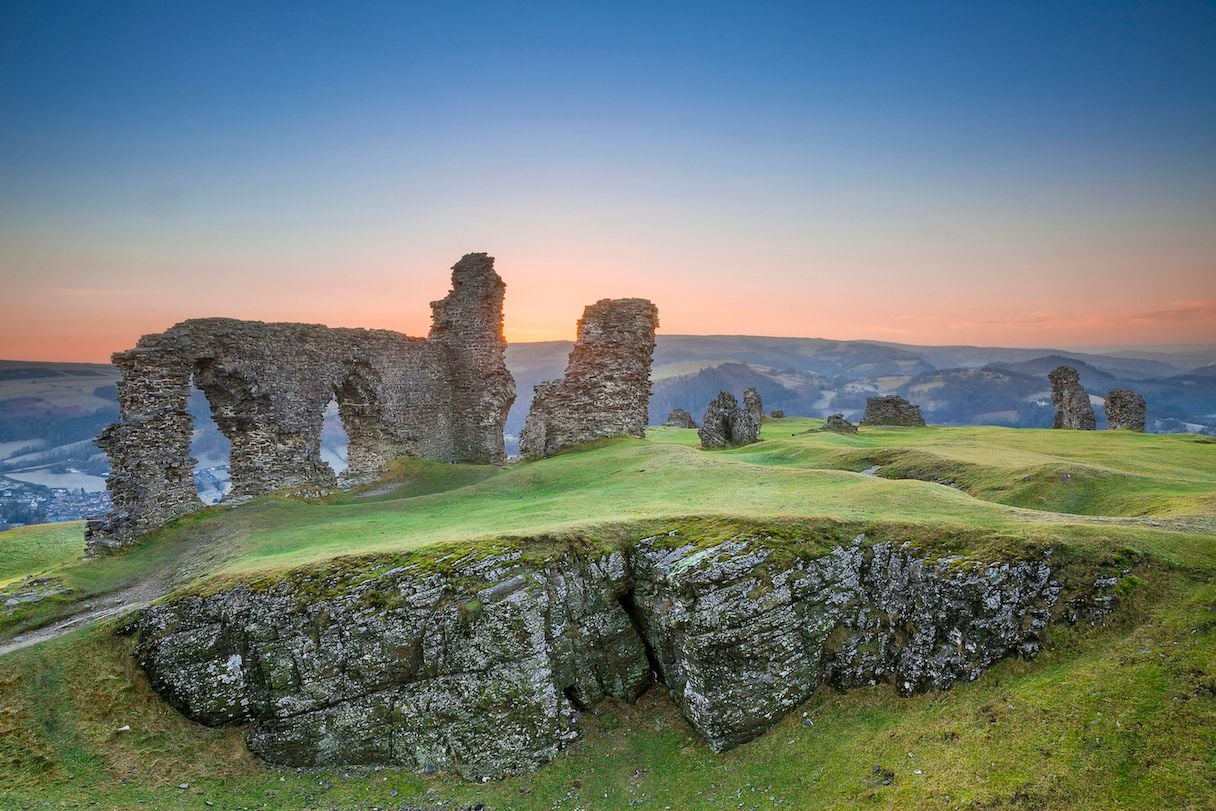 Castell Dinas ruin, in the Brecon Beacons National Park