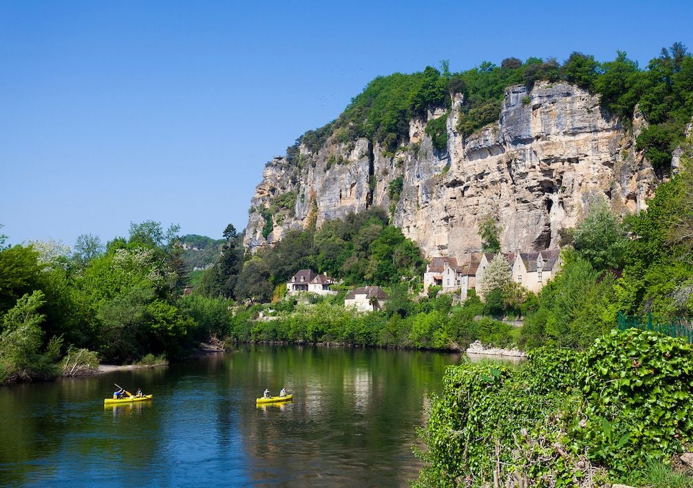 Kayaking on the Dordogne River