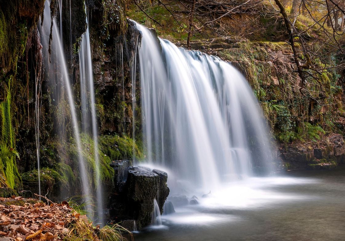 Sgwd Ddwli Uchaf waterfall, in the Brecon Beacons National Park