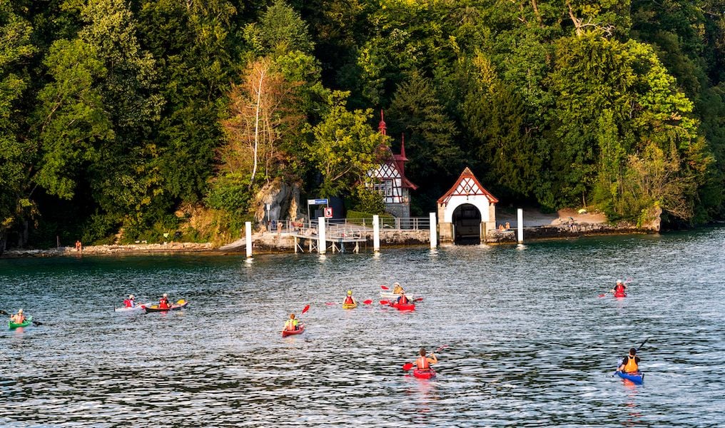 Kayakers, Lake Lucerne