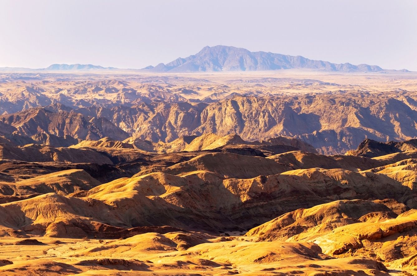 The sparse topography of Moon Valley.