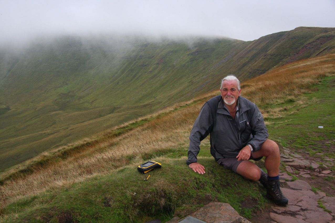 Myrddyn Phillips is a keen independent surveyor and hill-lister. Photo: Myrddyn Phillips.