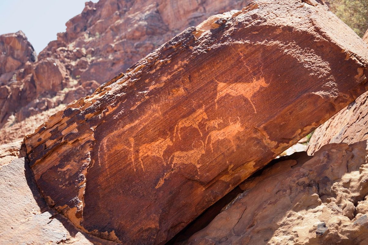 A petroglyph from Twyfelfontein.