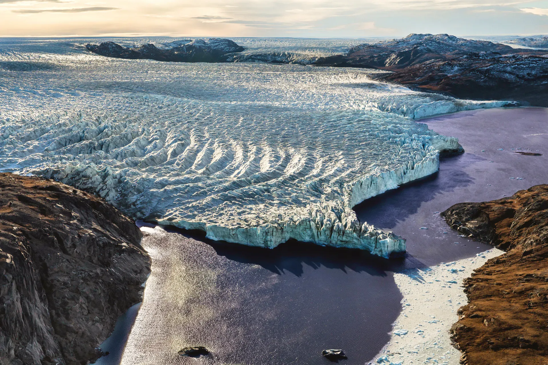 View of Iluliartoq from the sky