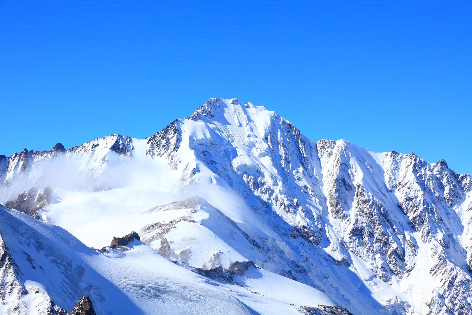 Mount Dzhimara (also known as Jimara) in Caucasus Mountain Range, Russia.