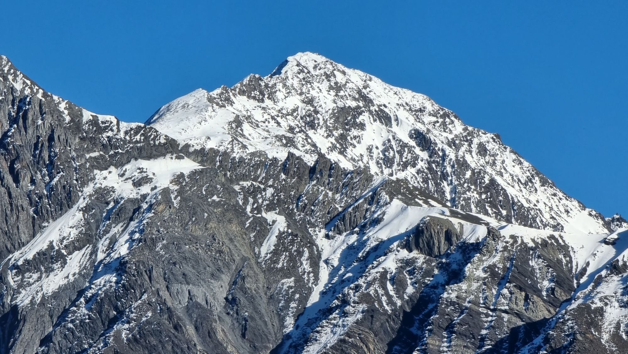 Mount Kazbek in the Caucasus Mountain Range, Georgia