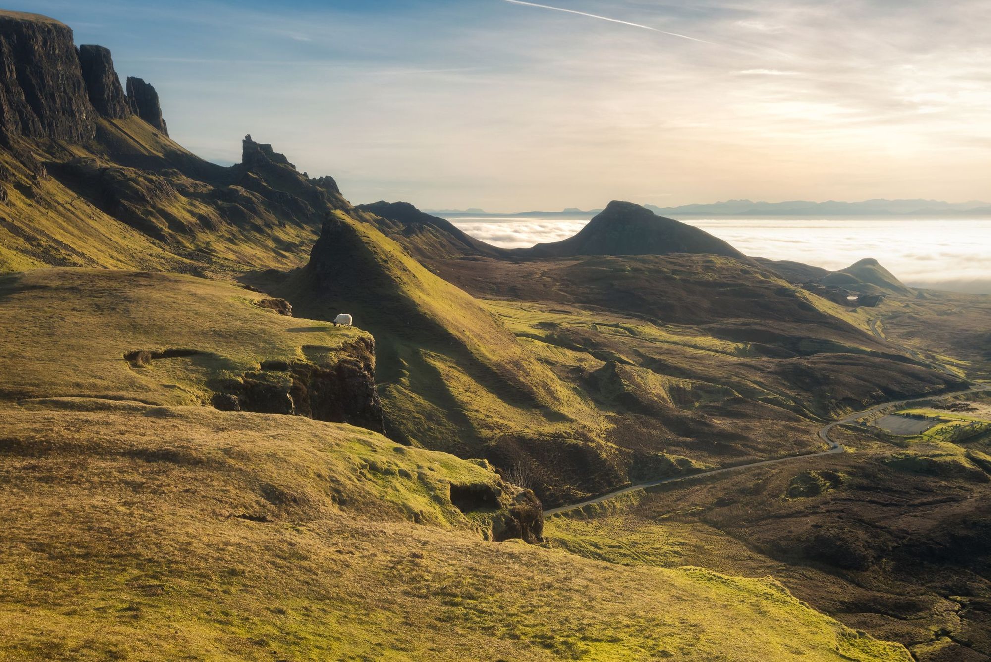 The Quiraing, a picturesque area on the Isle of Skye