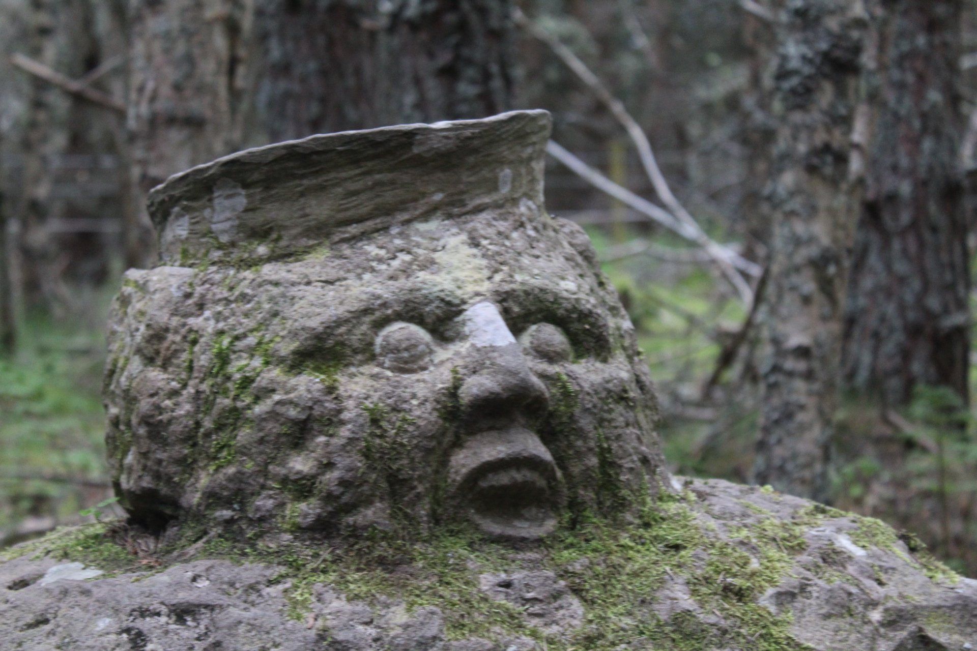 The Sailor is one of the few sculptures on the Frank Bruce Sculpture Trail captured forever in stone.
