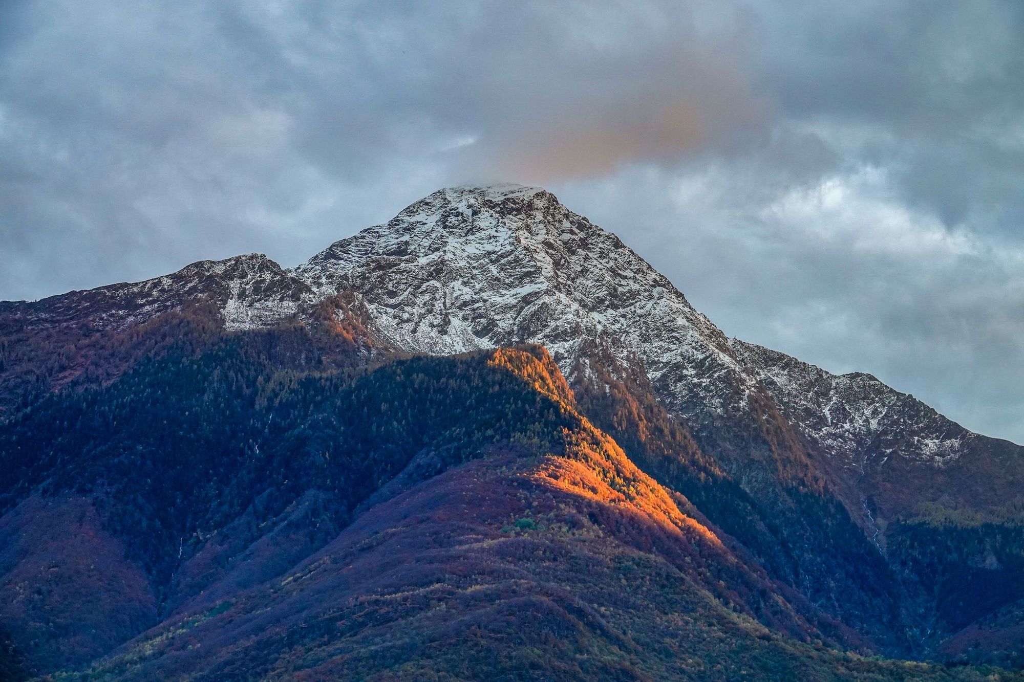 Mount Legnone summit in Italy.