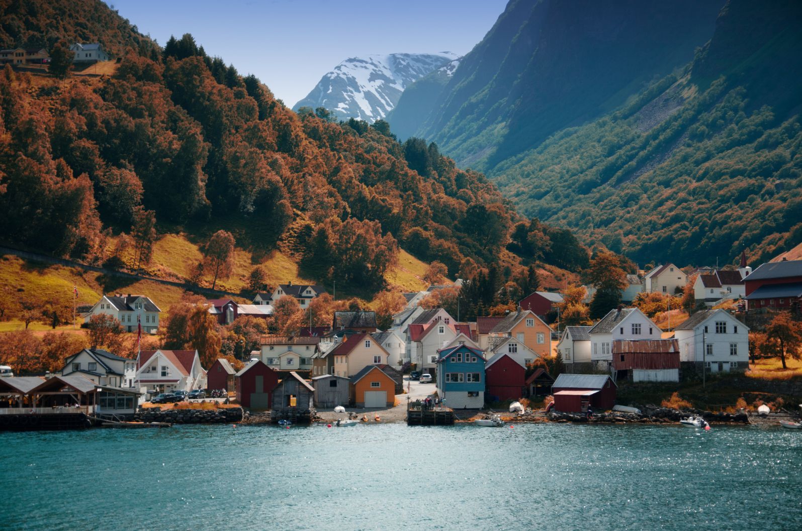 The tiny fjord town of Undreda, where we finish our kayaking adventure