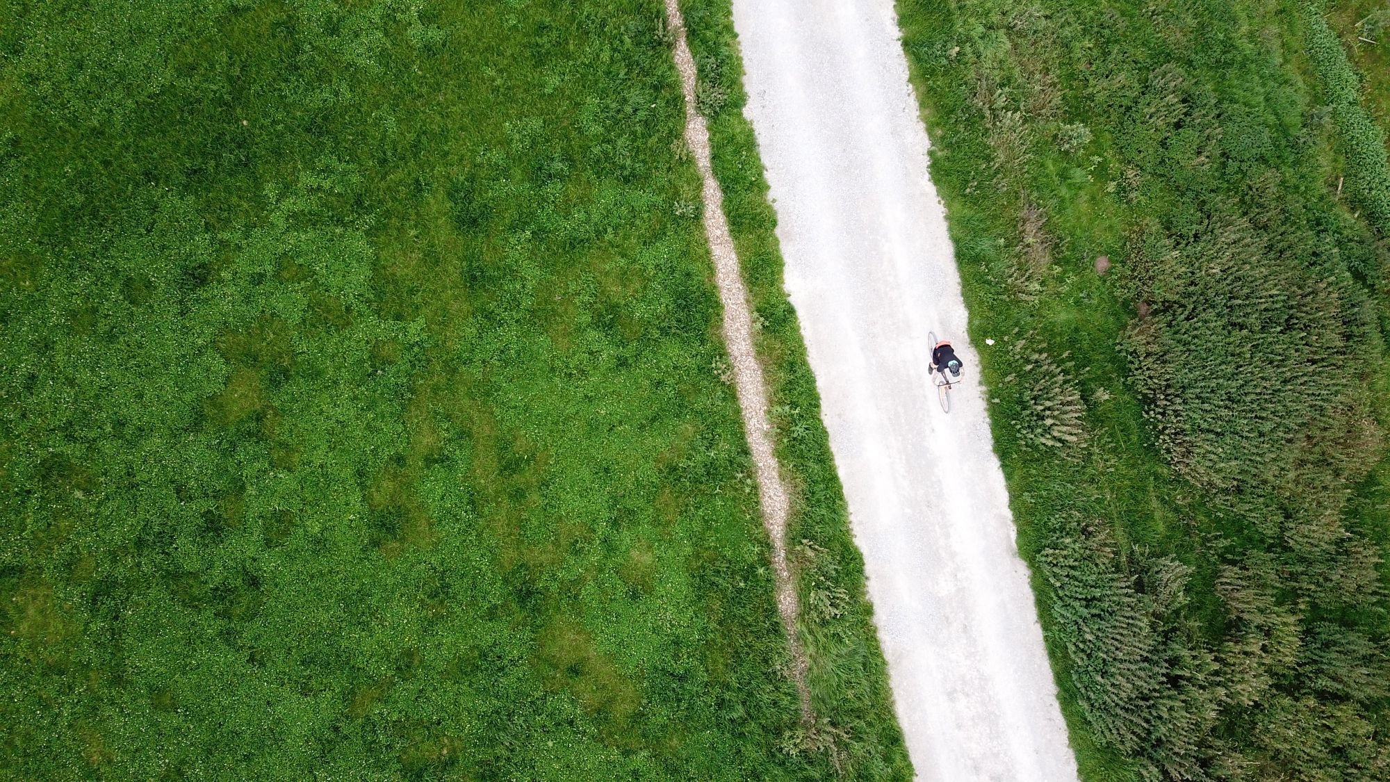 The beautiful white gravel trails near Milton Keynes could convince you you're in the French backcountry.