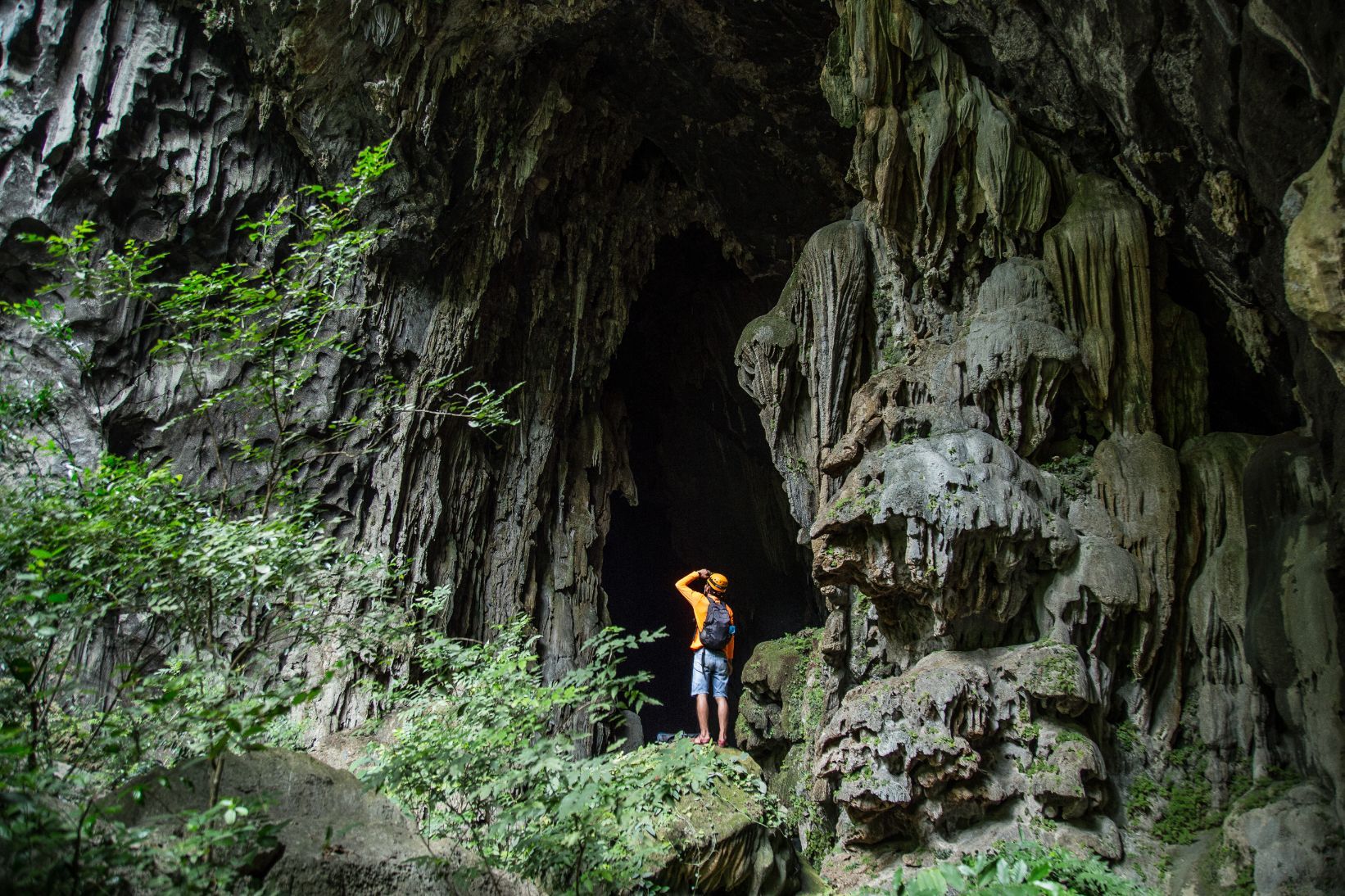 The entrance to Elephant Cave, which descends for a full 300 metres inside.