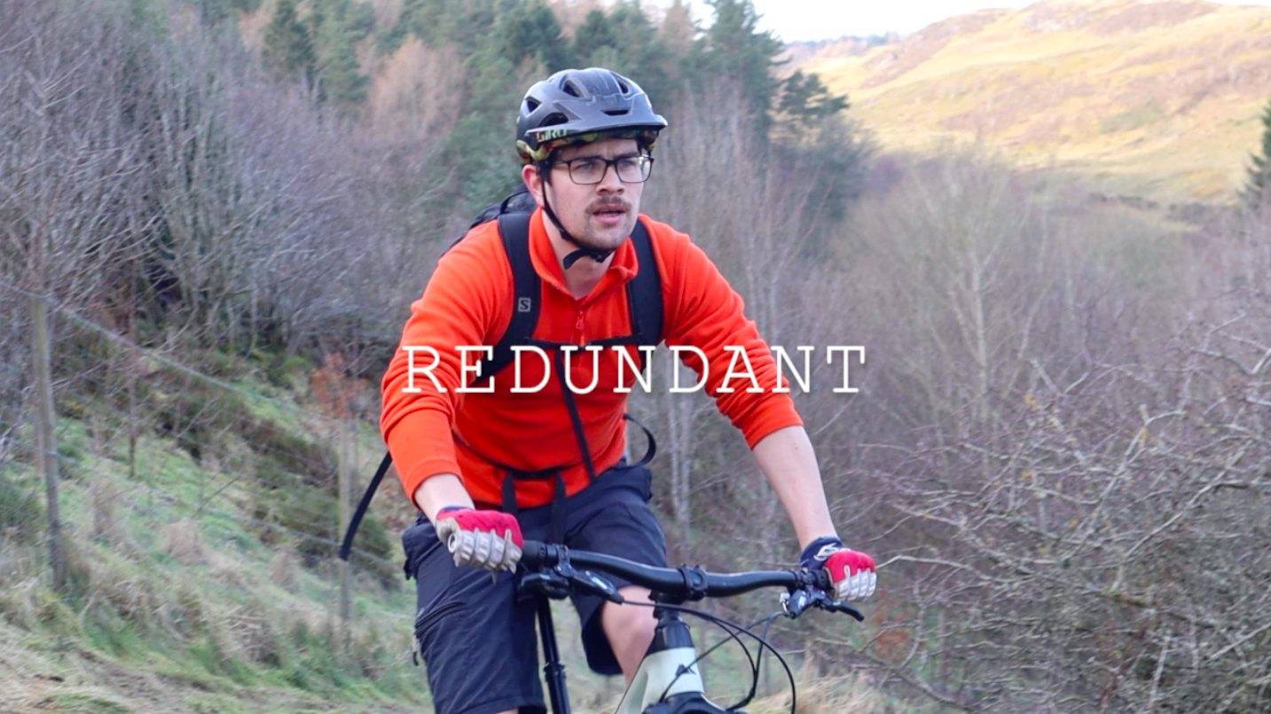 A still from 'Redundant', a film-poem by writer Stuart Kenny