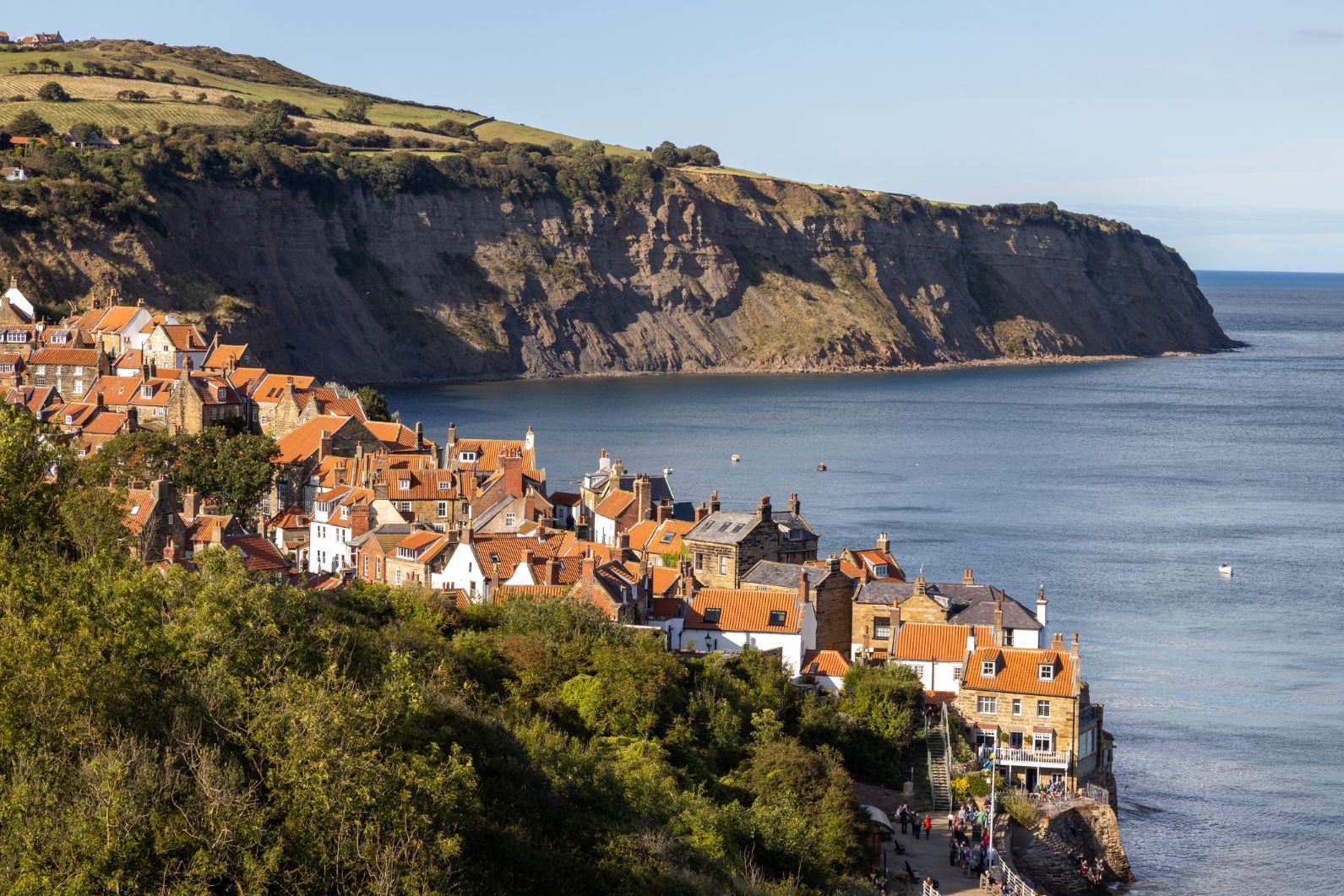 The beautiful Robin Hood's Bay near Whitby, in north Yorkshire.