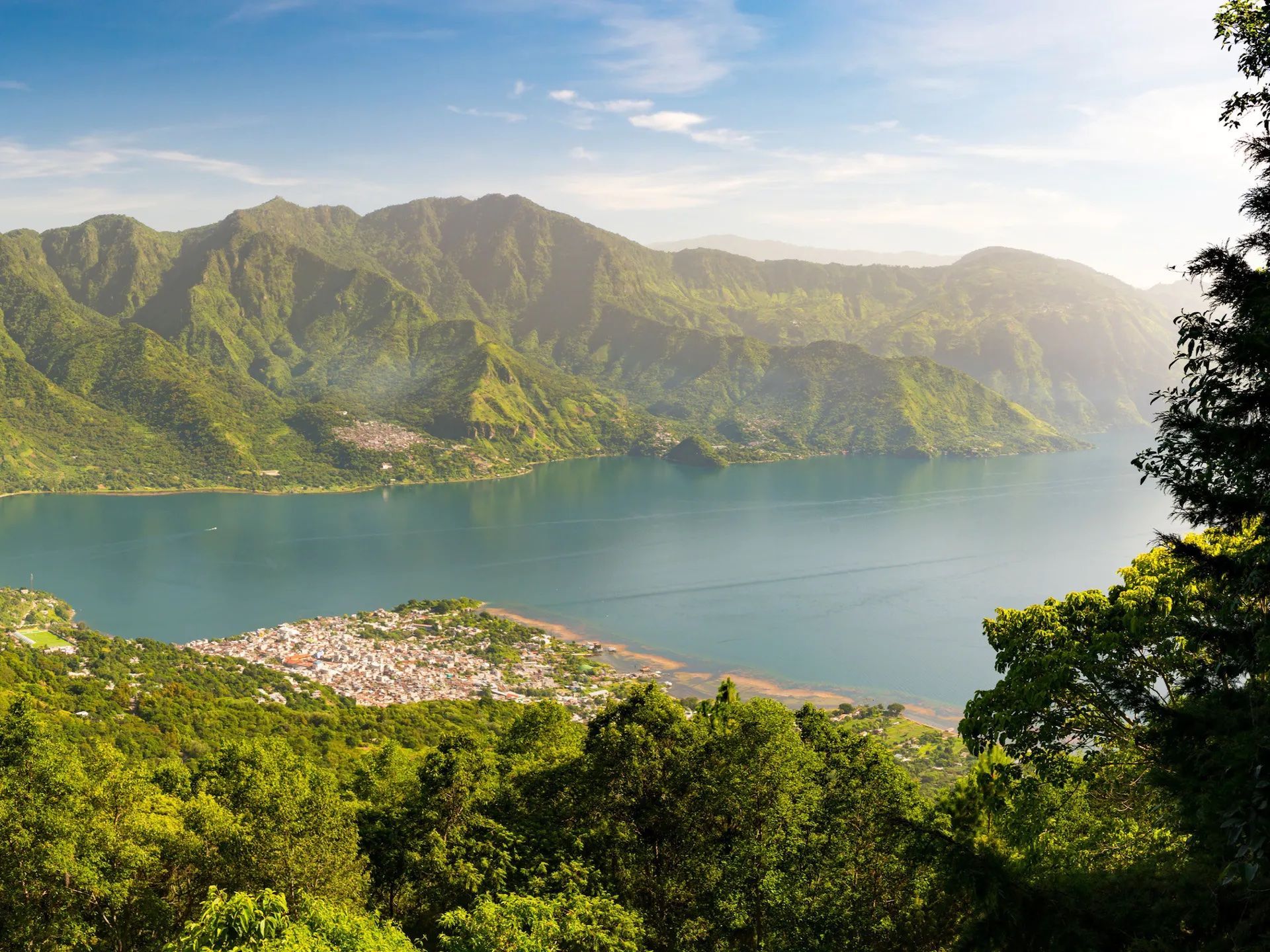 Picturesque Lake Atitlan in Guatemala