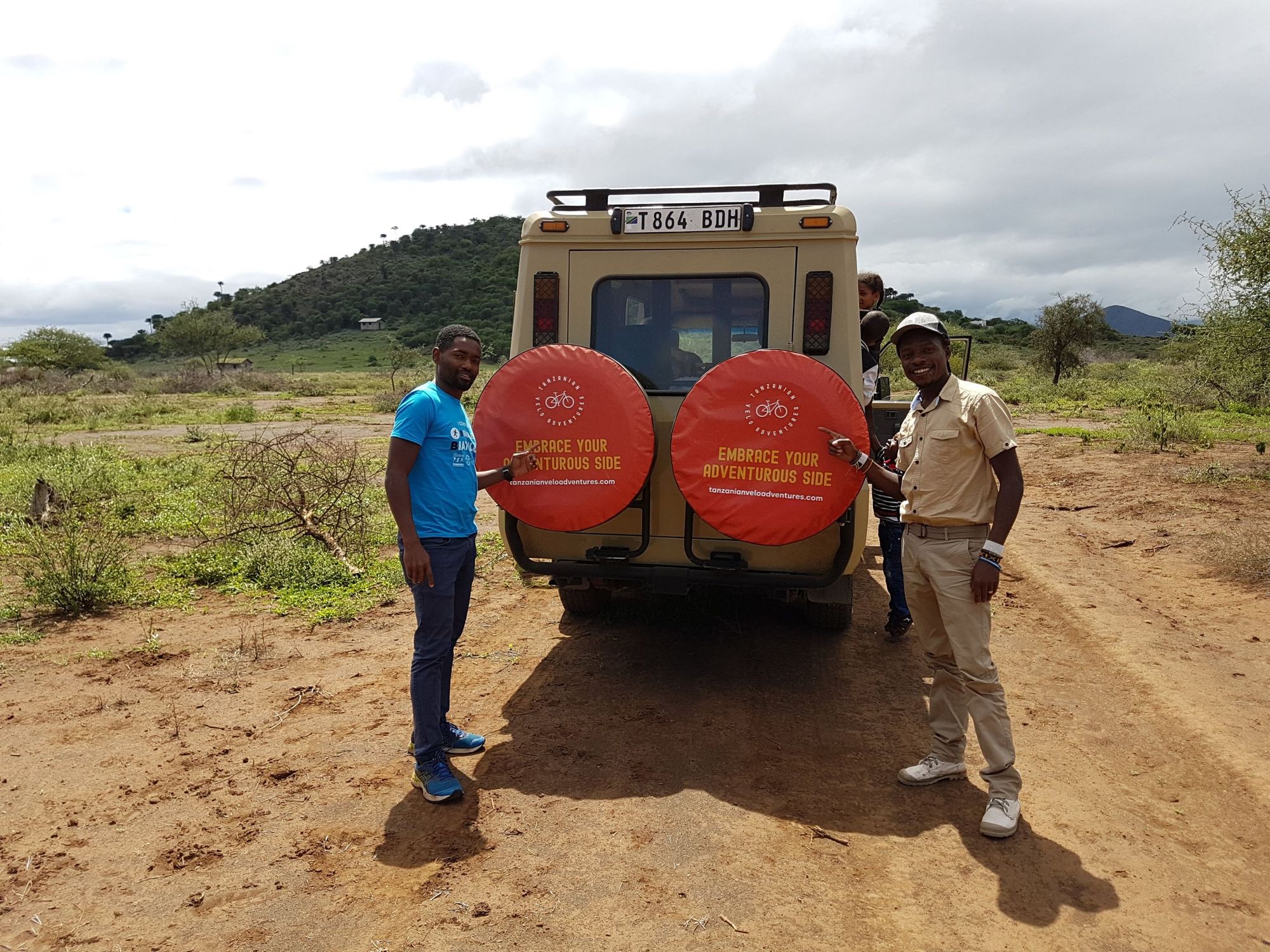 Chris Mdee (left) and George Mbwambo (right), founders of Tanzanian Velo Adventures